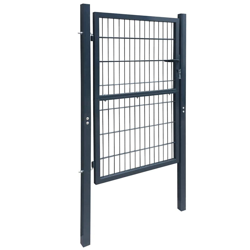 Load image into Gallery viewer, Vidaxl 2d poort (enkel) antracietgrijs 100x120 cm

