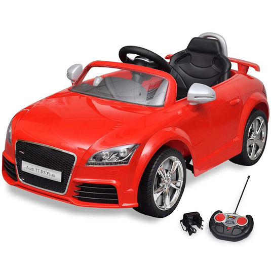 Vidaxl kinderauto elektrisch met afstandsbediening audi tt rs rood