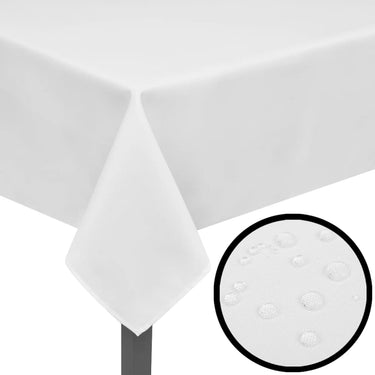 Vidaxl tafelkleden wit 5 stuks 190 x 130 cm