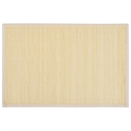 Vidaxl 6 placemats bamboe 30 x 45 cm natuurlijk