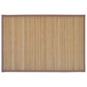 Vidaxl 6 st placemats 30x45 cm bamboe bruin