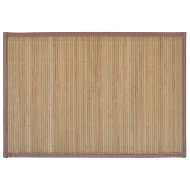 Vidaxl 6 st placemats 30x45 cm bamboe bruin