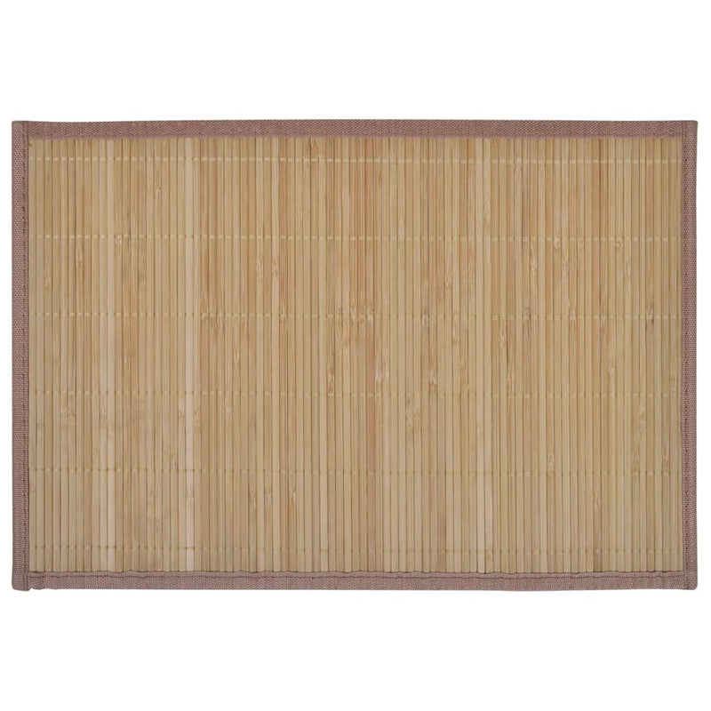 Load image into Gallery viewer, Vidaxl 6 st placemats 30x45 cm bamboe bruin
