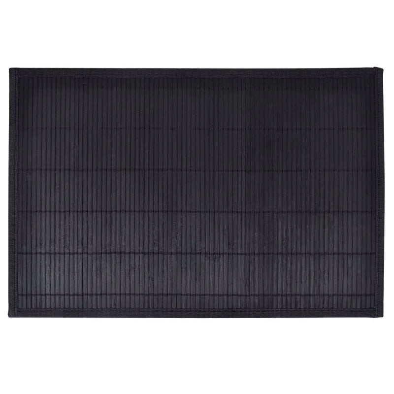 Load image into Gallery viewer, Vidaxl 6 placemats bamboe 30 x 45 cm zwart
