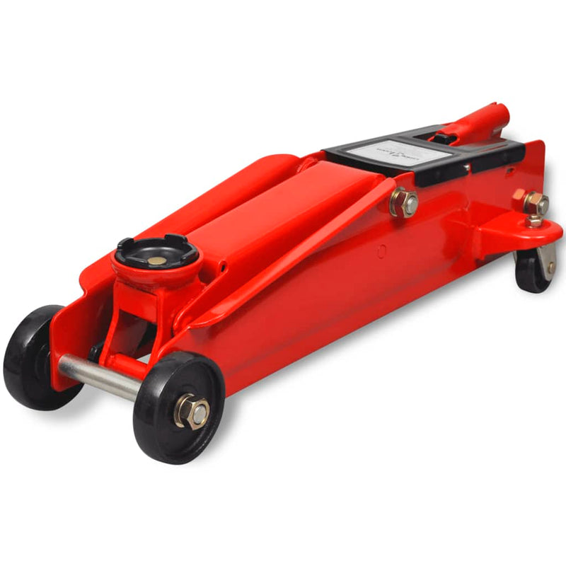 Load image into Gallery viewer, Vidaxl hydraulische vloerkrik laag profiel 3 ton rood
