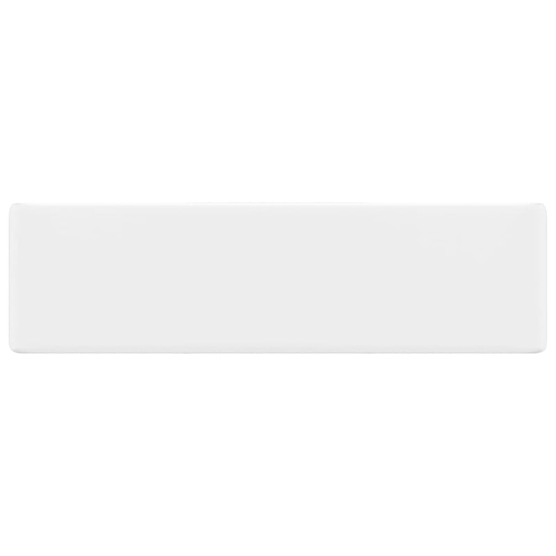 Load image into Gallery viewer, Vidaxl wastafel met kraangat wit vierkant keramiek
