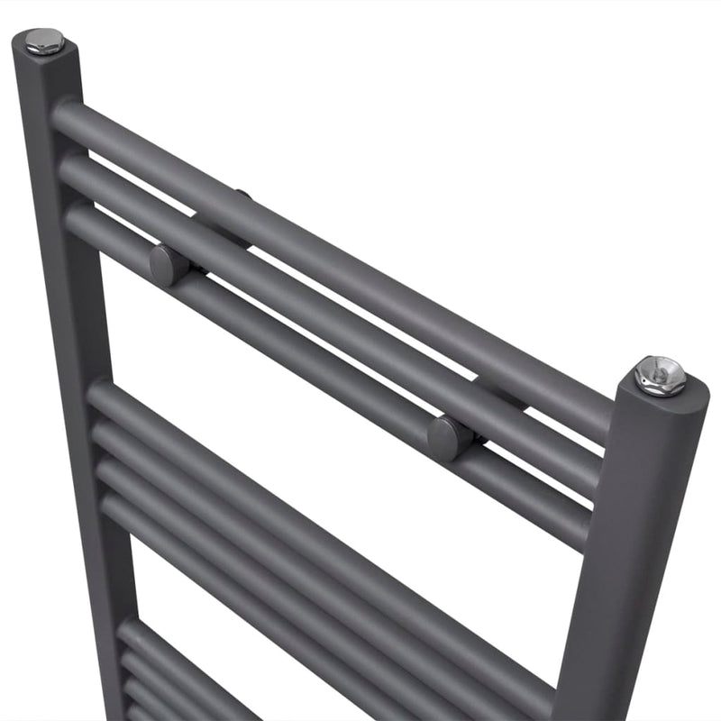 Load image into Gallery viewer, Vidaxl radiator handdoekenrek recht 480x480 mm grijs
