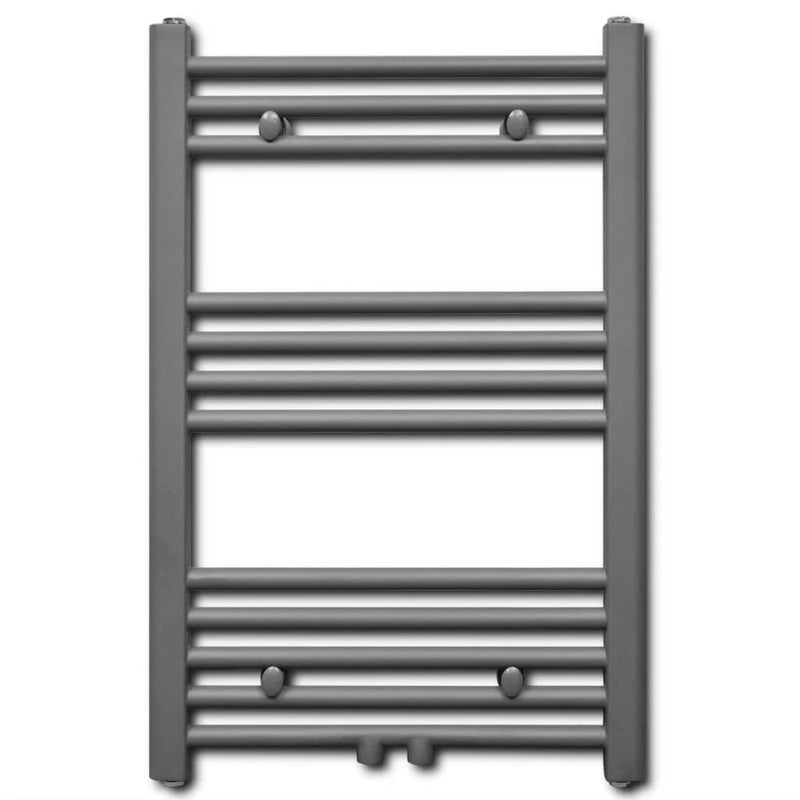 Cargue la imagen en el visor de la galería, Vidaxl radiator handdoekenrek recht 500x764 mm grijs
