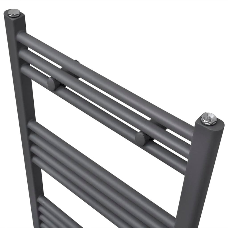 Cargue la imagen en el visor de la galería, Vidaxl radiator handdoekenrek recht 500x764 mm grijs
