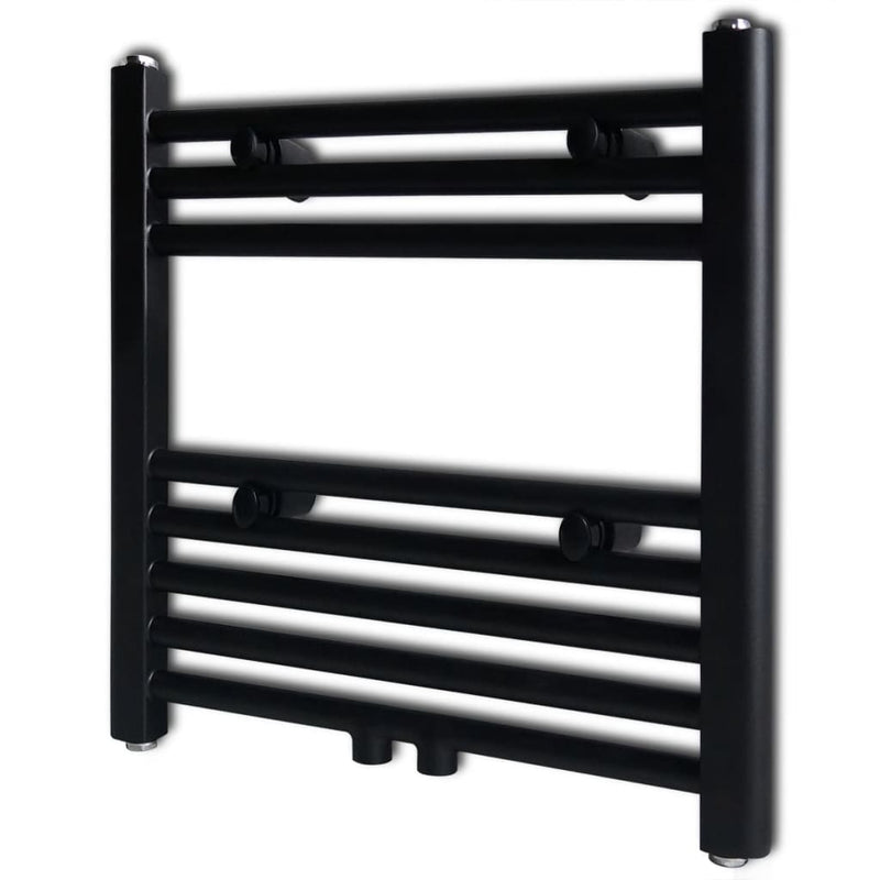 Load image into Gallery viewer, Vidaxl radiator handdoekenrek recht 480x480 mm zwart
