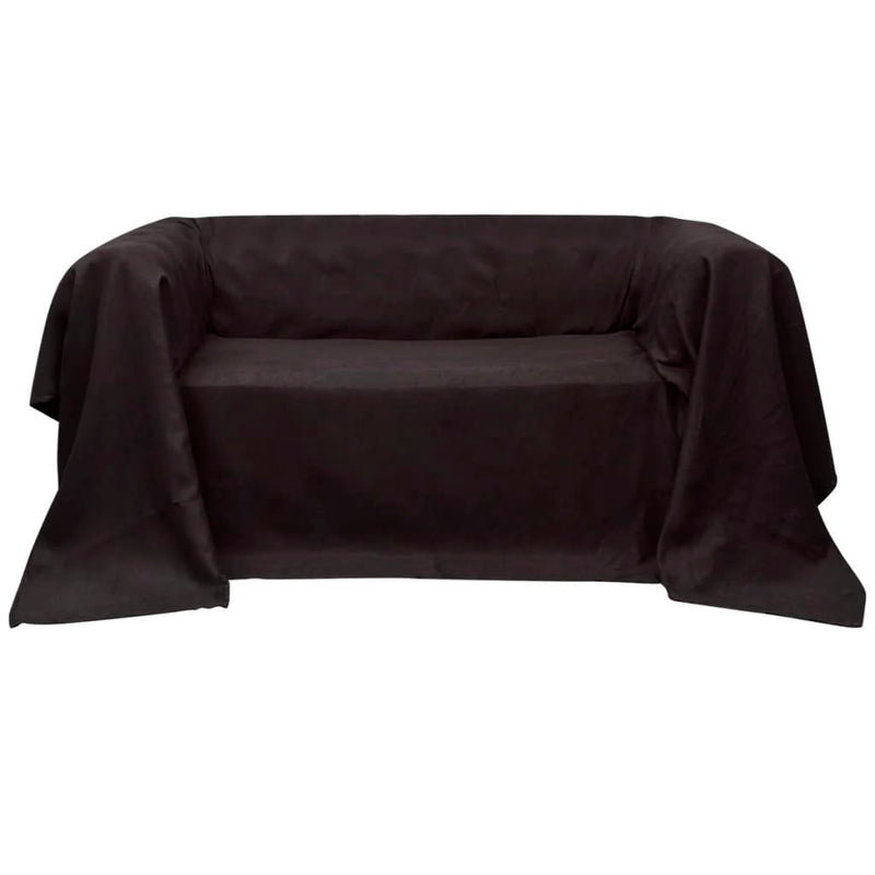 Load image into Gallery viewer, Vidaxl bankhoes 210x280 cm microsuède bruin
