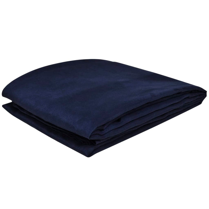 Load image into Gallery viewer, Vidaxl bankhoes microsuede marineblauw 140 x 210 cm
