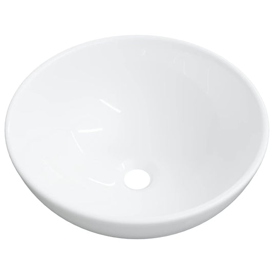 Vidaxl wastafel wit 28x28x10 cm keramiek