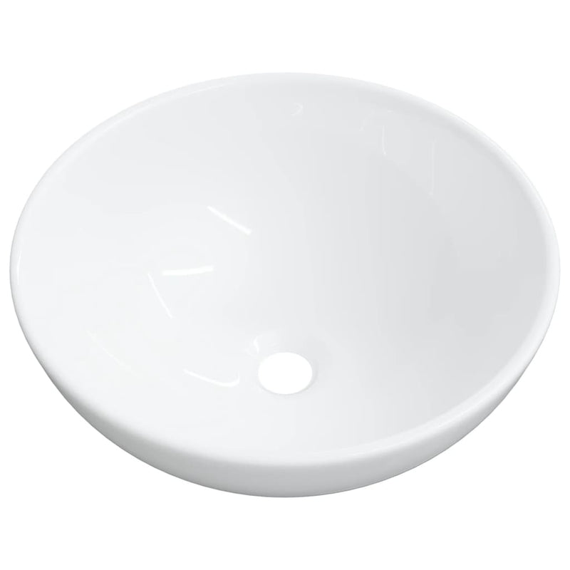 Load image into Gallery viewer, Vidaxl wastafel wit 28x28x10 cm keramiek
