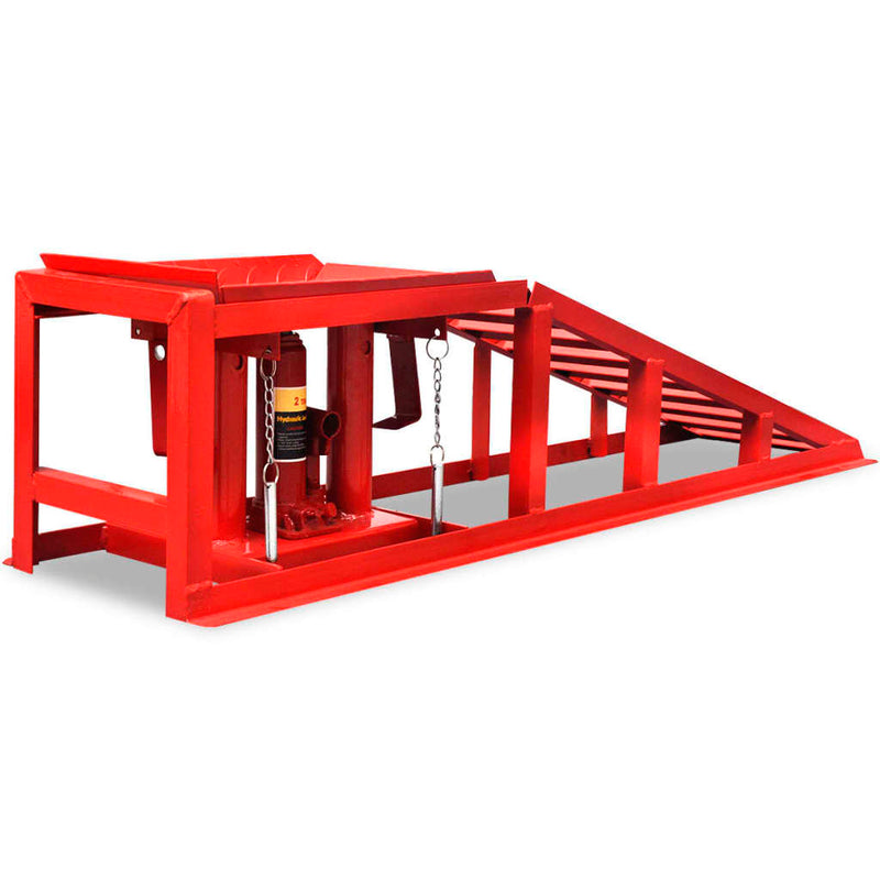 Load image into Gallery viewer, VidaXL Autoreparatie oprijplaten 2 st staal rood
