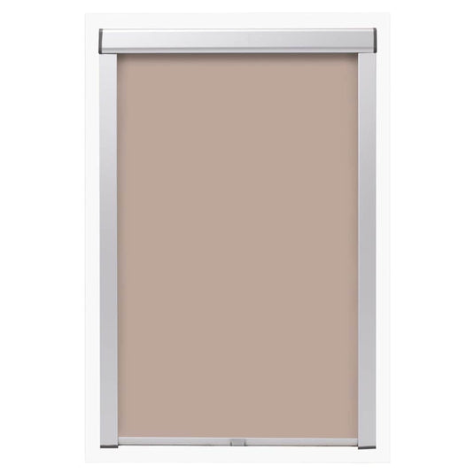 Vidaxl rolgordijn verduisterend beige c04