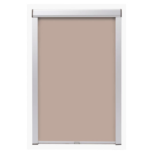 Vidaxl rolgordijn verduisterend beige p06 406