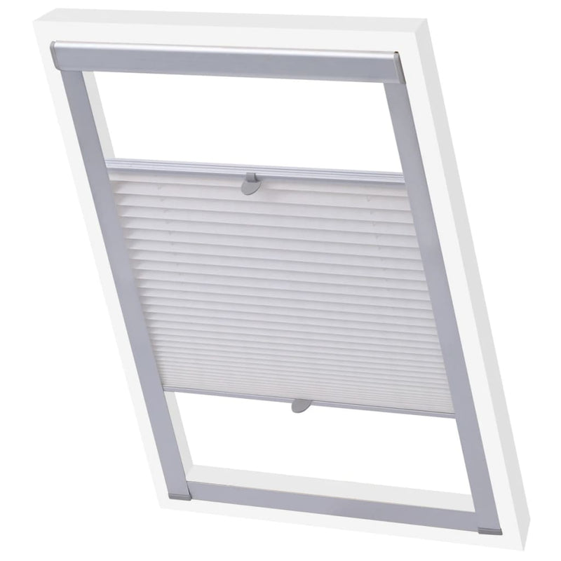 Load image into Gallery viewer, VidaXL Rolgordijn geplooid wit 206
