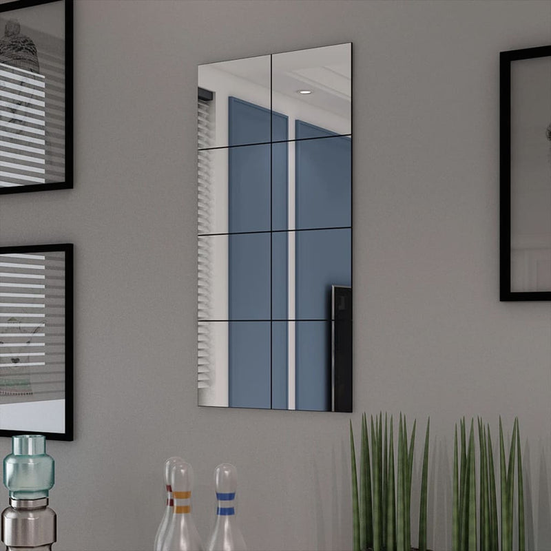 Load image into Gallery viewer, Vidaxl spiegeltegels frameloos 8 st 20,5 cm glas
