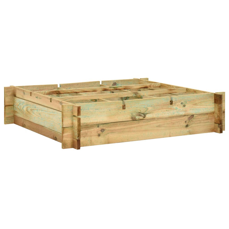 Load image into Gallery viewer, VidaXL Plantenbak verhoogd 90x90x20 cm geïmpregneerd hout
