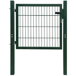 Vidaxl poort 100x100 cm staal groen
