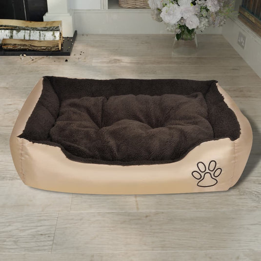 Vidaxl hondenmand bruin en beige xxl
