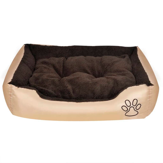 Vidaxl hondenmand bruin en beige xxl