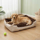 Vidaxl hondenmand bruin en beige xxl