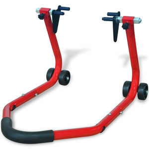 VidaXL Motorfiets voorwiel standaard rood
