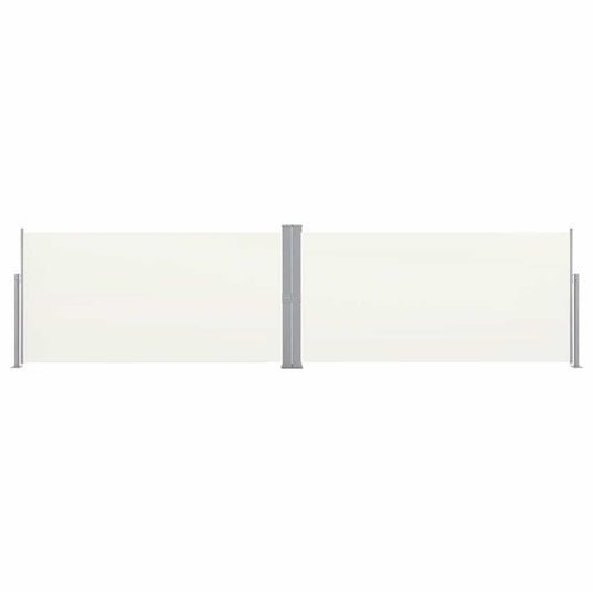 Vidaxl windscherm uittrekbaar 160x600 cm crème