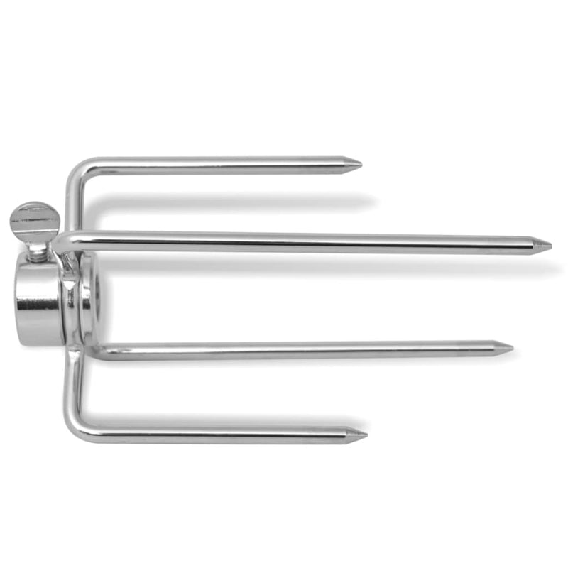 Load image into Gallery viewer, Vidaxl bbq draaispit vorken 2 stuks staal
