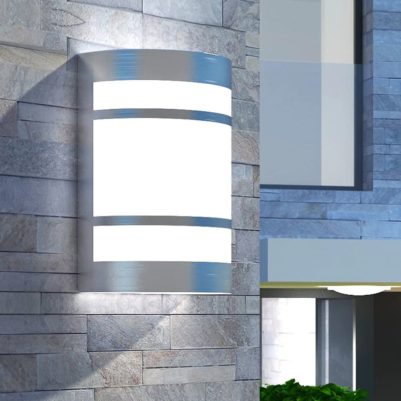 Load image into Gallery viewer, Vidaxl wandlamp voor buiten licht roestvrij staal
