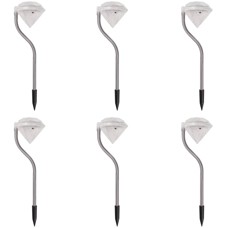 Afbeelding laden in galerijviewer, Vidaxl zonne-energie led tuinlamp 6 stuks 9x7,8x29,5 cm

