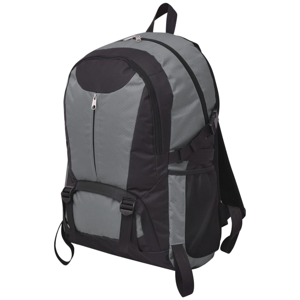 VidaXL Hikingrugzak 40 L zwart en grijs