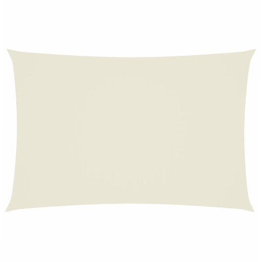 Vidaxl zonnescherm rechthoekig 2x4 m oxford stof crèmekleurig