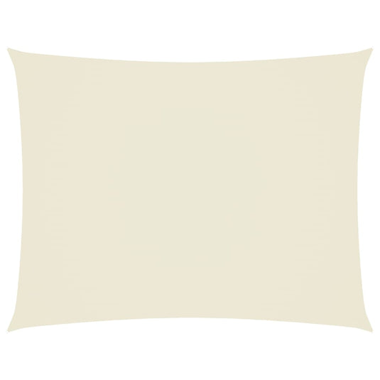 Vidaxl zonnescherm rechthoekig 4x6 m oxford stof crèmekleurig