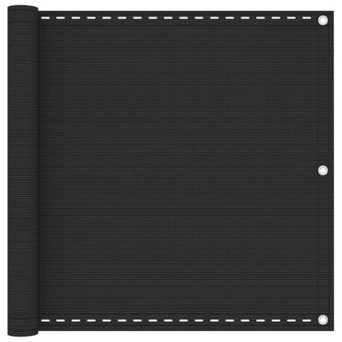 Vidaxl balkonscherm hdpe 90x400 cm antraciet