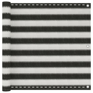 Vidaxl balkonscherm antraciet en wit 90x600 cm hdpe