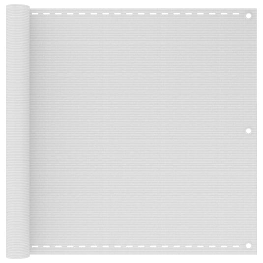 VidaXL Balkonscherm wit 90x600 cm HDPE