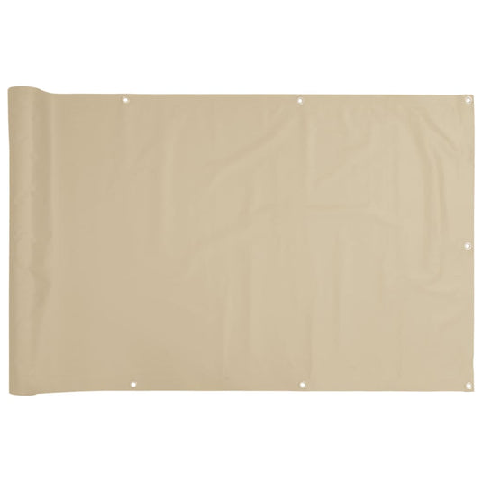 Vidaxl balkonscherm oxford textiel 75x600 cm beige