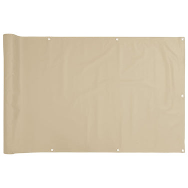 Vidaxl balkonscherm oxford textiel 75x600 cm beige