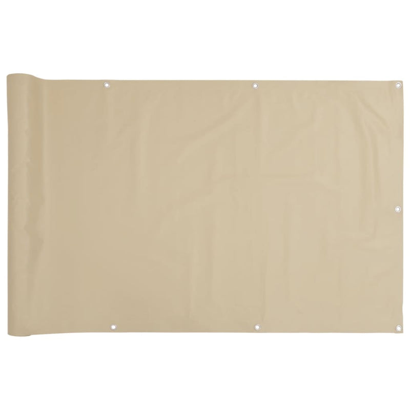 Load image into Gallery viewer, Vidaxl balkonscherm oxford textiel 90x400 cm beige
