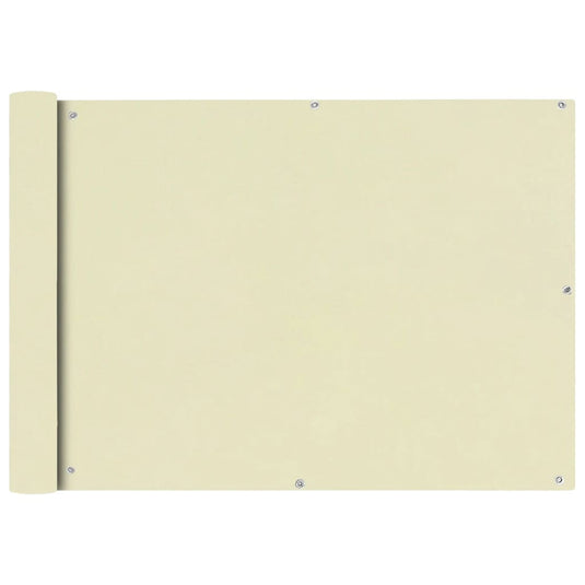 Vidaxl balkonscherm oxford textiel 75x400 cm crème