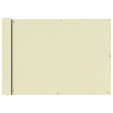 Vidaxl balkonscherm oxford textiel 75x400 cm crème