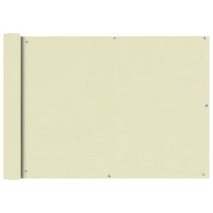Vidaxl balkonscherm oxford textiel 75x600 cm crème