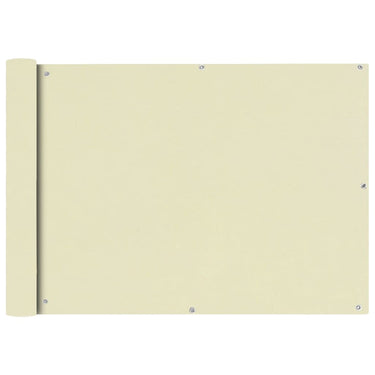 Vidaxl balkonscherm oxford textiel 75x600 cm crème