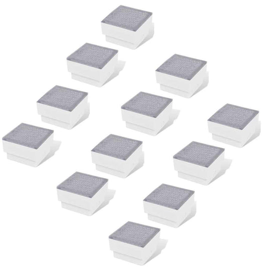 Vidaxl grondspots 12 st led 100x100x68 mm