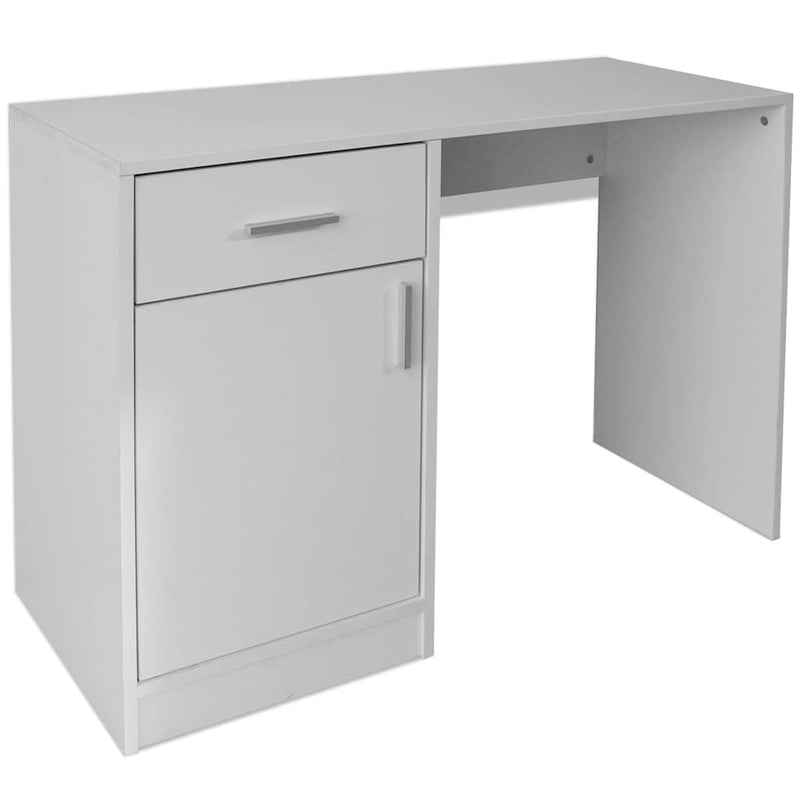ギャラリービューアに画像をロードする, Vidaxl bureau met lade en kastje 100x40x73 cm wit

