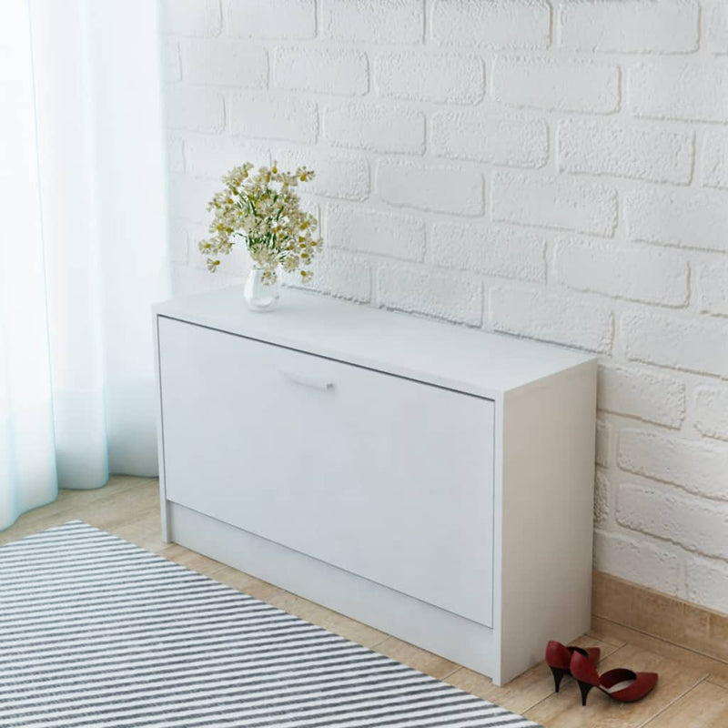 Load image into Gallery viewer, VidaXL Schoenen opbergkast 80x24x45 cm wit
