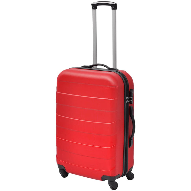 Load image into Gallery viewer, Vidaxl 3-delige kofferset hard 45,5 55 66 cm rood
